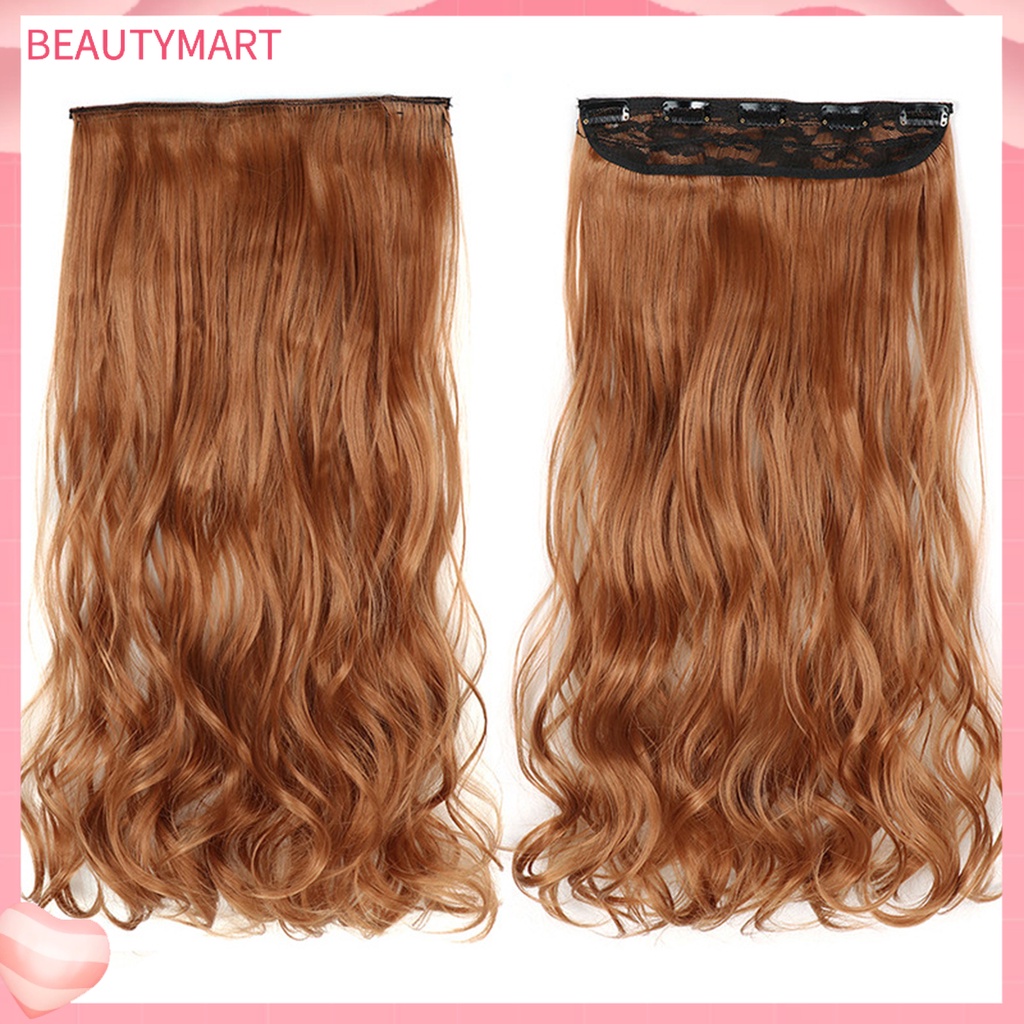 Bộ Tóc Giả 5 Kẹp Dài Mềm Mại Tự Nhiên Không Rơi Chịu Nhiệt Độ Cao