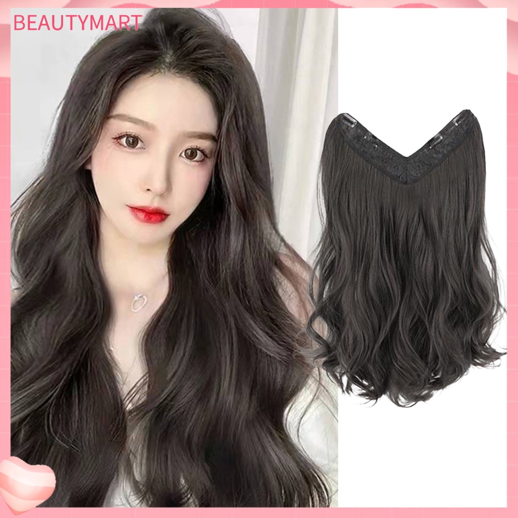 [beautymart] Tóc Giả Xoăn Dài Không Thấm Hút Mồ Hôi Hình Chữ U Mô Phỏng Như Tóc Dày Cho Nữ Sử Dụng