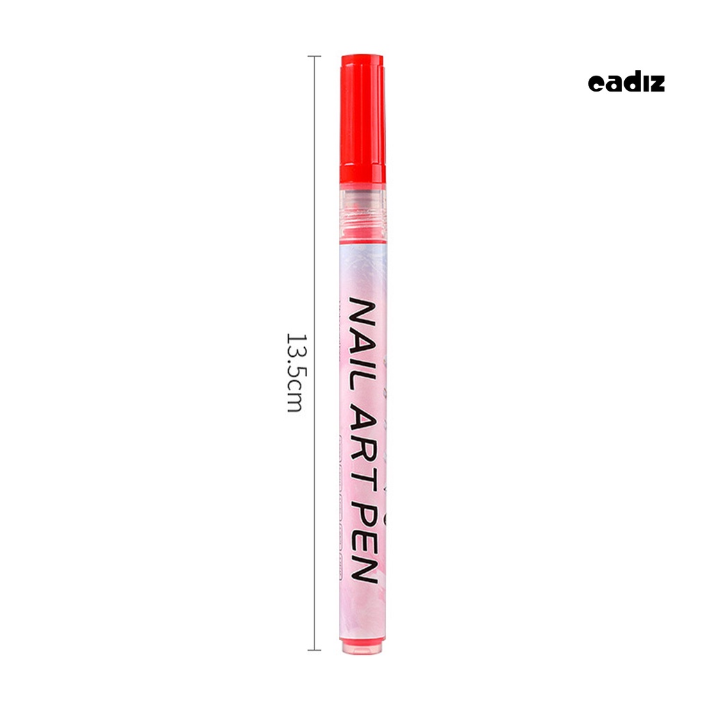 Set 12 Bút Vẽ Móng Nghệ Thuật Nhanh Khô Không Mùi Màu Sắc Tươi Tắn Cho Nữ