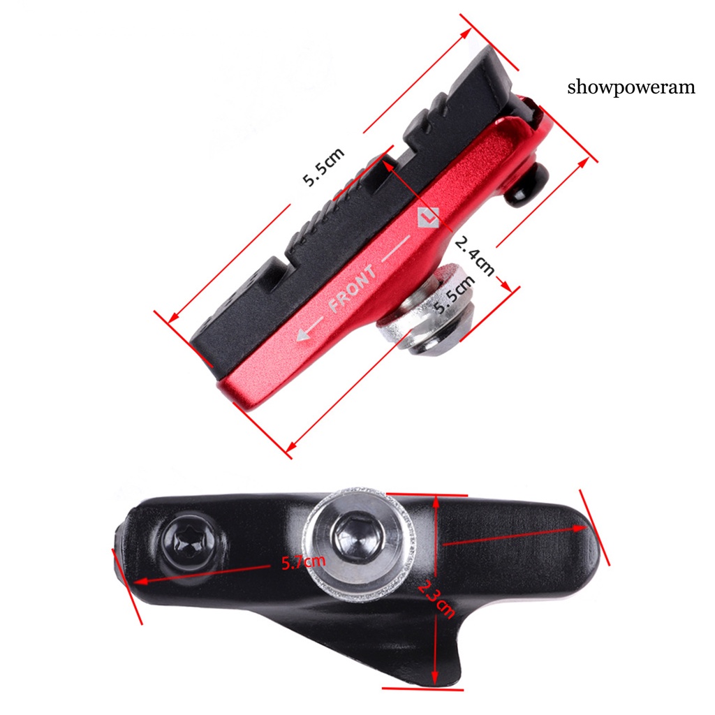 1 Cặp Má Phanh Xe Đạp Hình Chữ V Không Gây Tiếng Ồn