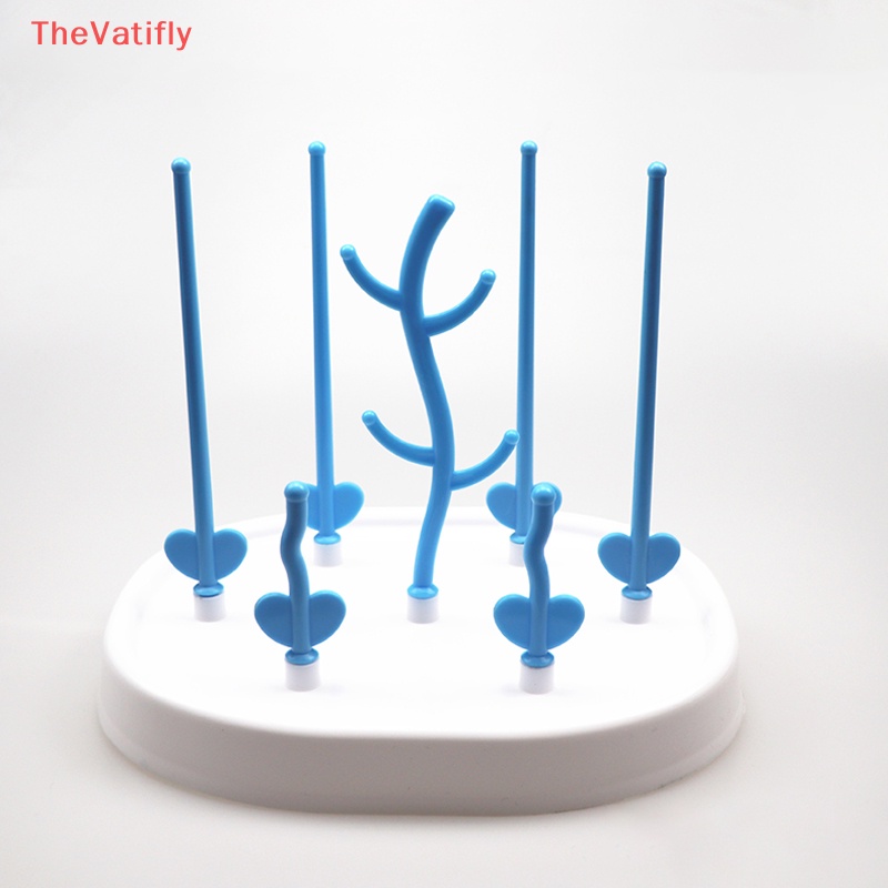 1 Bộ Giá Phơi Khô Bình Sữa Em Bé Hình Cây Có Thể Tháo Rời Dễ Vệ Sinh