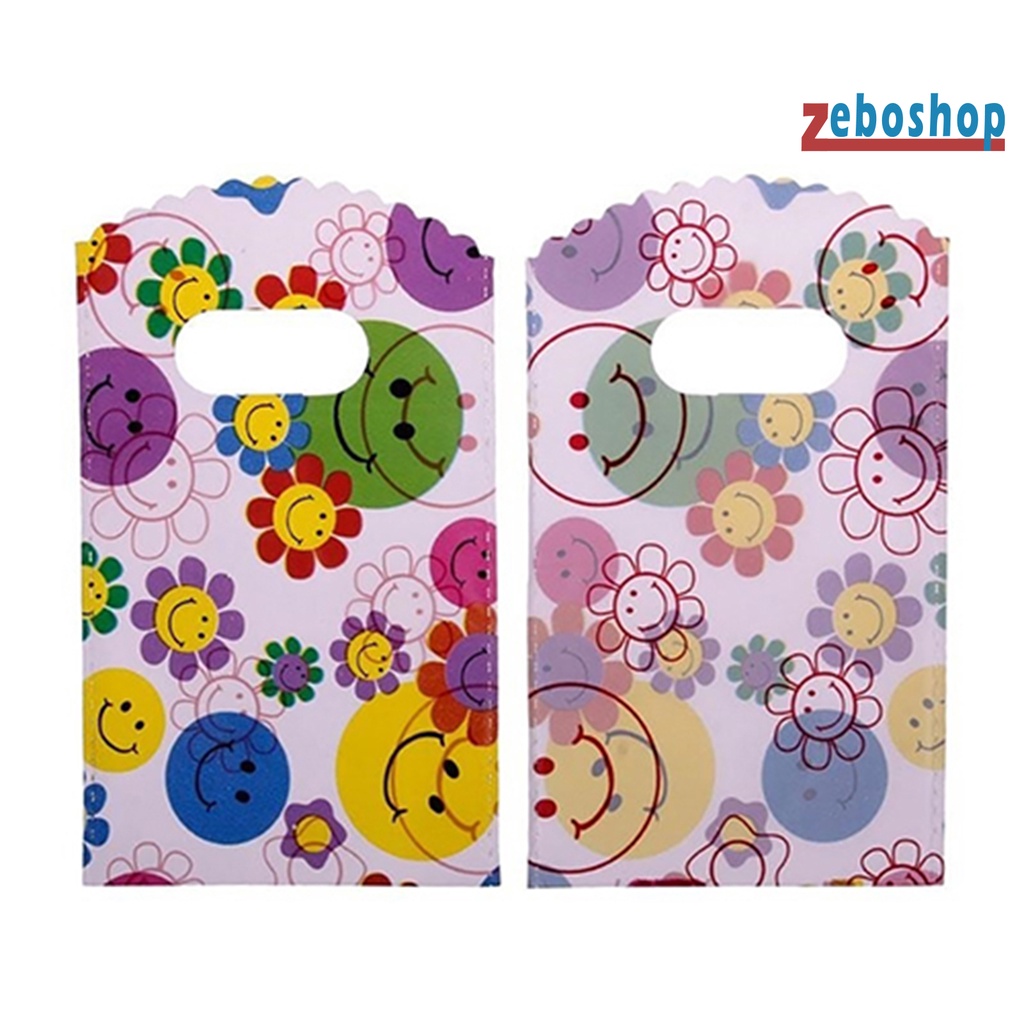 Set 50 Túi Đựng Kẹo Nhỏ Gọn In Họa Tiết Hoạt Hình Nhiều Màu Sắc