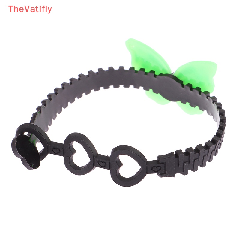 [Thevalifly] Set 10 Vòng Tay Cao Su Ba Lỗ Hình Bướm Nhiều Màu Sắc Làm Quà Sinh Nhật / Lễ