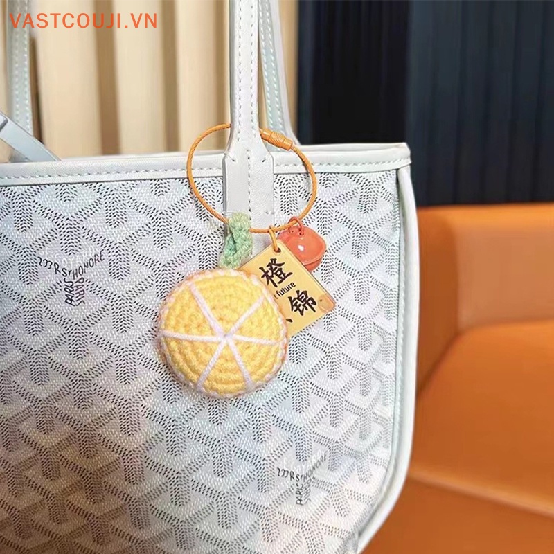 Móc Khóa Hình Hoa Hướng Dương Đan Len Thủ Công Sáng Tạo