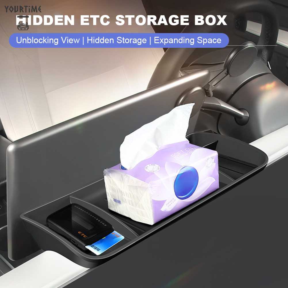 Hộp Đựng Đồ Dùng Gắn Bảng Điều Khiển Chống Trượt Cho Tesla Model 3