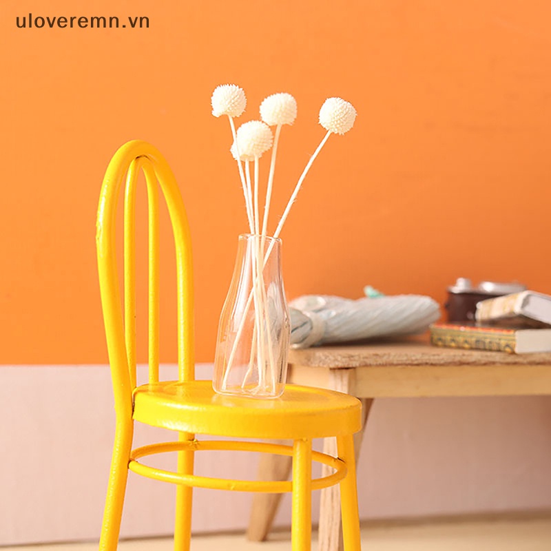 Chậu Hoa Trong Suốt Dùng Trang Trí Nhà Búp Bê / Tỷ Lệ 1: 12