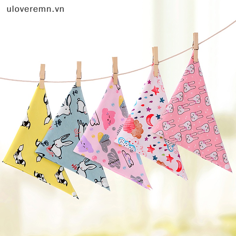 Yếm Ăn Tam Giác Chất Liệu Cotton Cho Bé