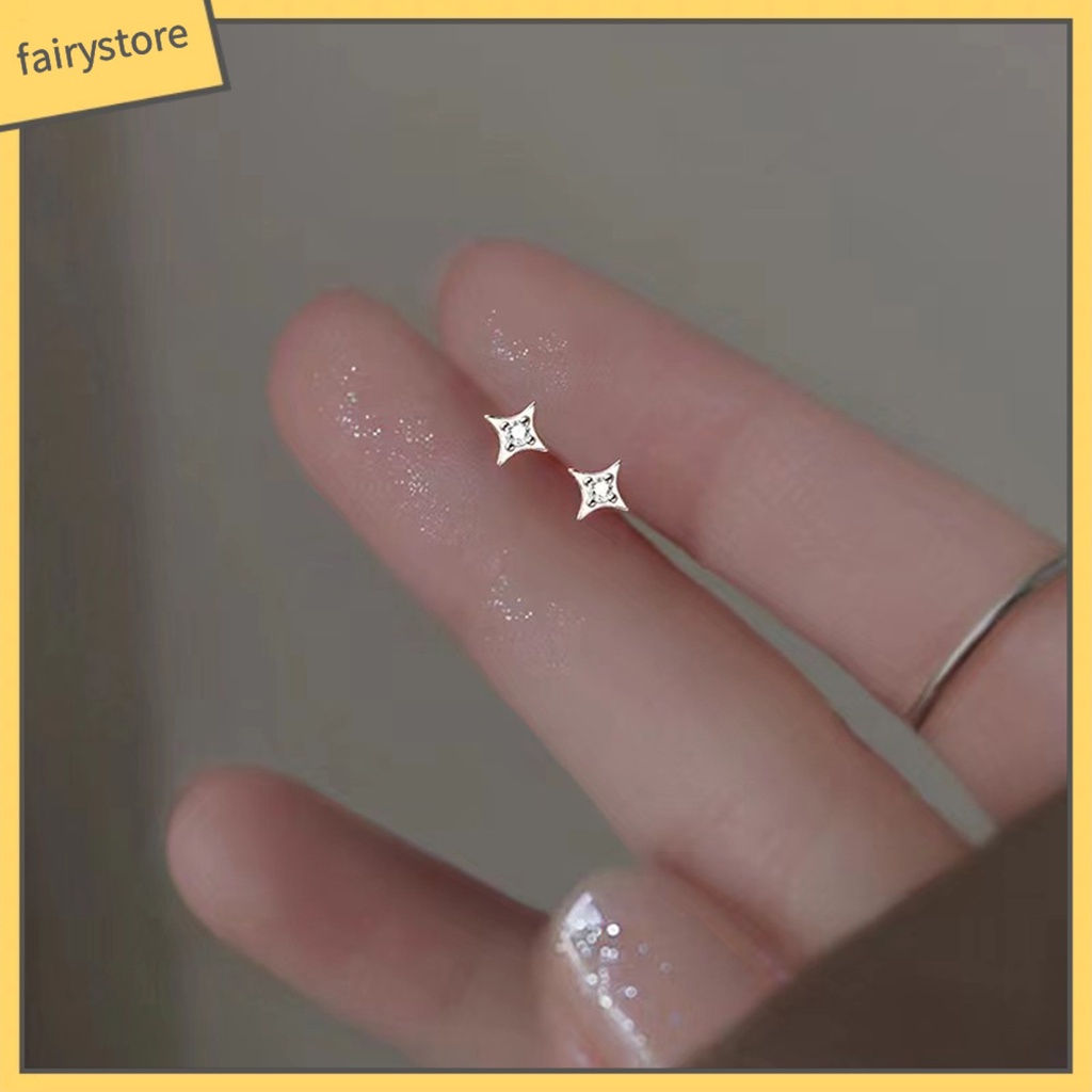 [FRO] 1 Cặp Bông Tai Ngôi Sao Năm Cánh Tinh Tế Dễ Phối Đồ Phong Cách Đơn Giản