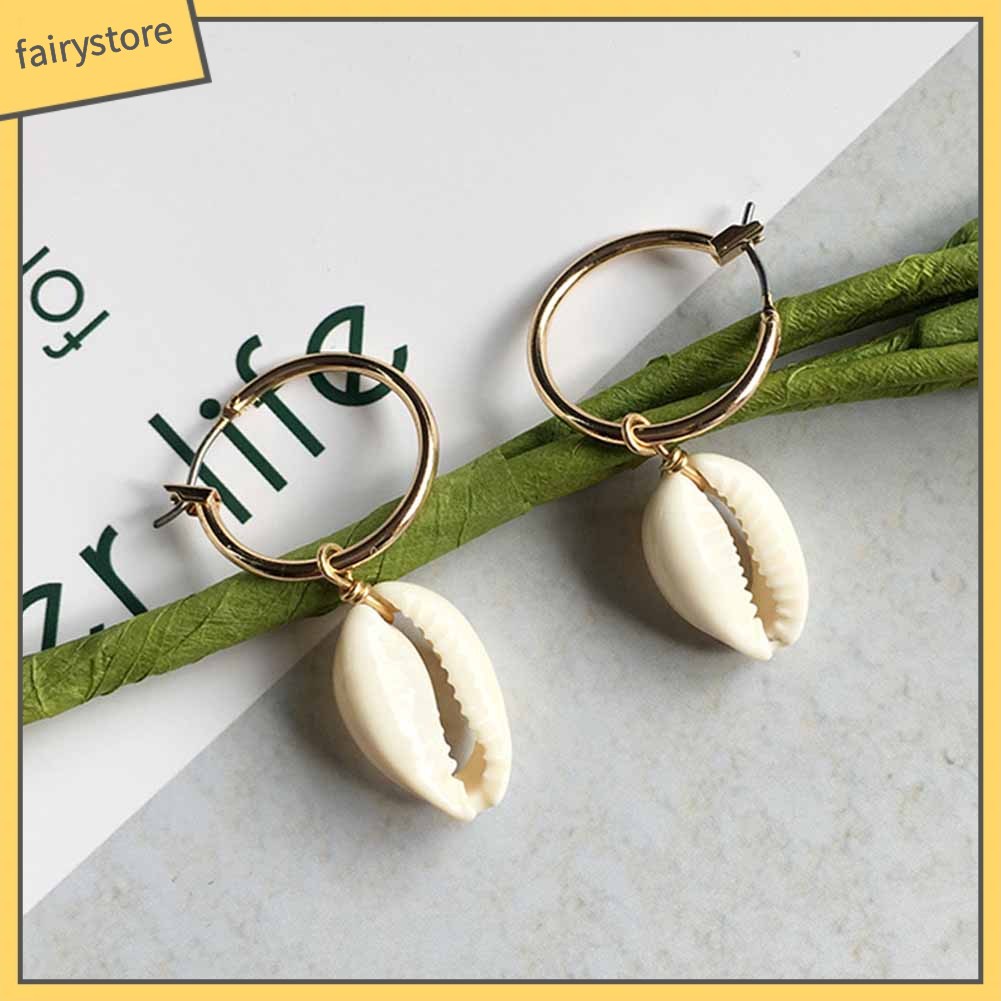 Bông Tai Hình Vỏ Sò Thời Trang Dành Cho Nữ