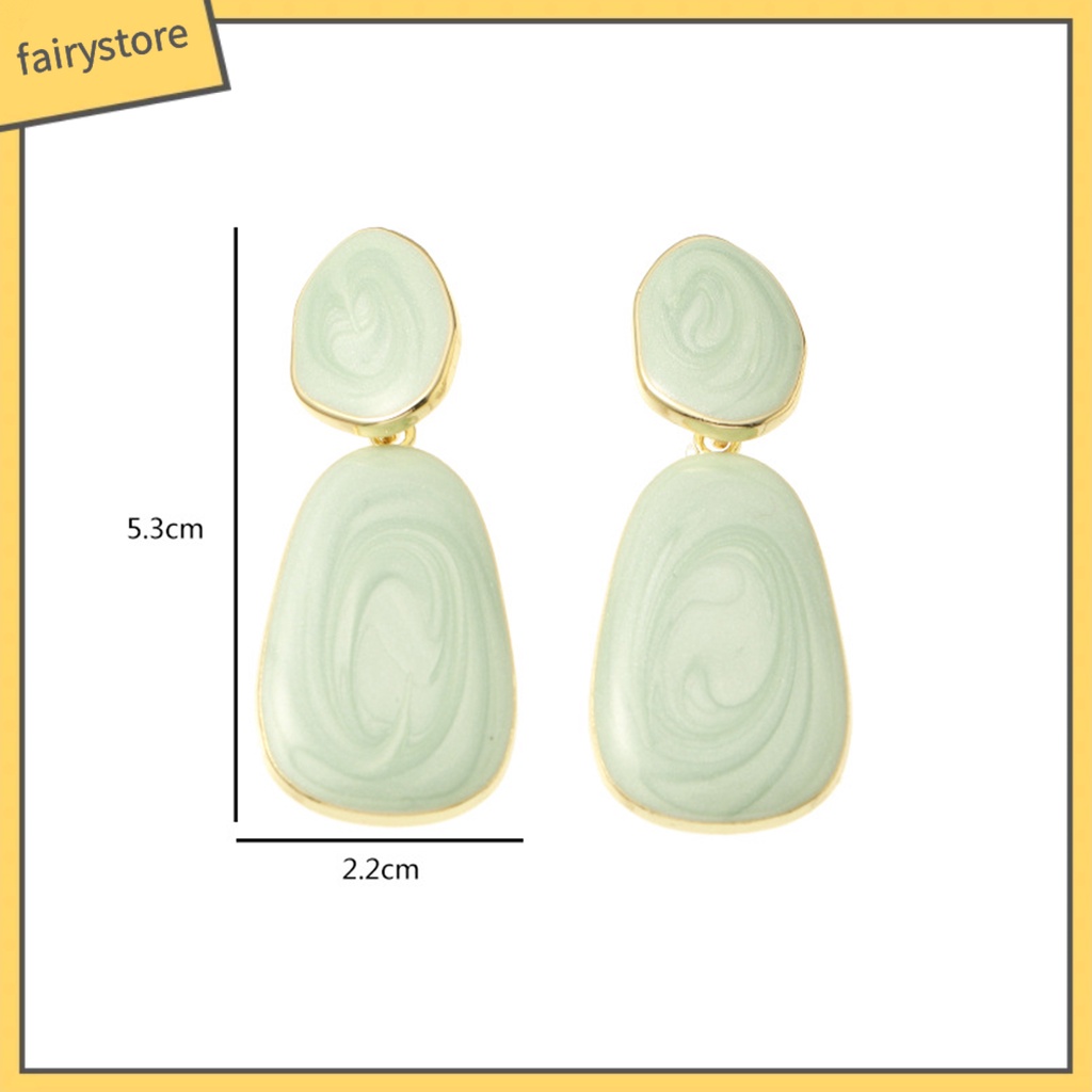 [FRO] Bông Tai Thả Dây Nhỏ Màu Kẹo Tươi Tắn Duyên Dáng Phù Hợp Với Câu Lạc