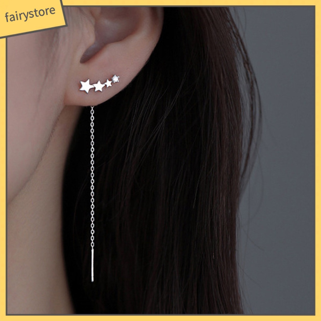 1 Đôi Bông Tai Hình Ngôi Sao Tinh Tế Phù Hợp Mỗi Ngày Cho Nữ