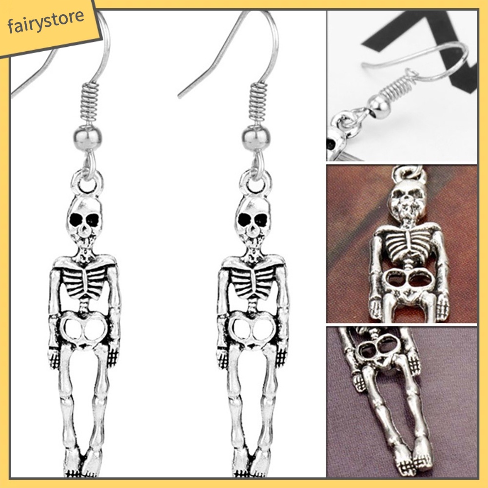 Bông Tai Hình Bộ Xương Phong Cách Vintage Dành Cho Nữ