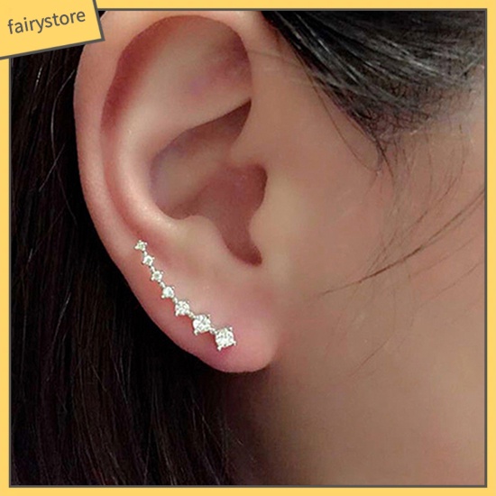 Khuyên Tai Đính Đá Zircon Thời Trang Cho Nữ