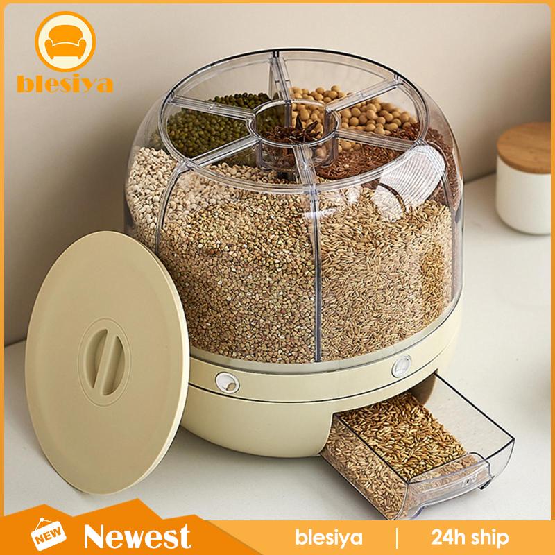 Hộp Đựng Hạt 6 Ngăn Cho Millet Barley