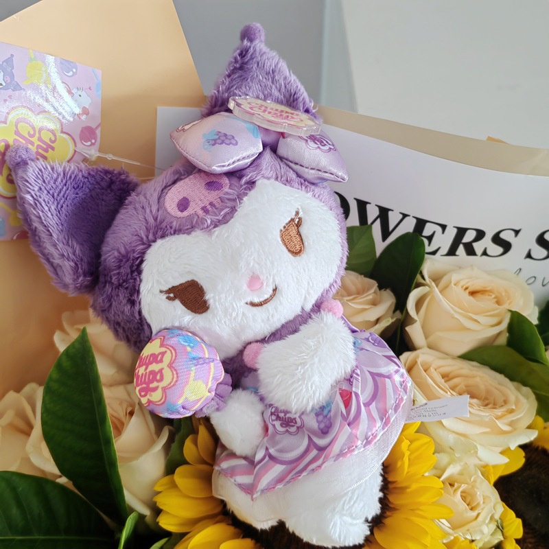 Móc Khóa Nhồi Bông Hình Thỏ Kromi Cinnamoroll Dễ Thương 5in / 13Cm