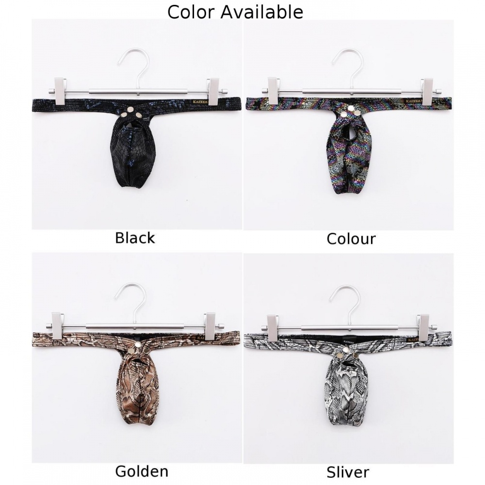 Quần Lót Lưng Chữ T Họa Tiết Da Rắn Thoáng Khí Thoải Mái Cho Nam