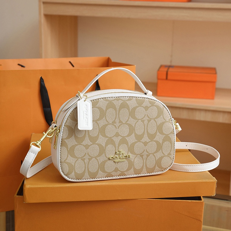 COACH7656 Chest Crossbody  Camera Bag Sling Bag Women Classic Retro popular