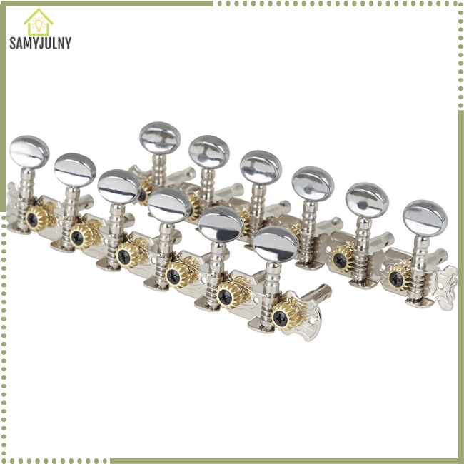 Bộ Chốt Chỉnh Dây Đàn Guitar 12 Dây Bằng Thép Đầu Tròn