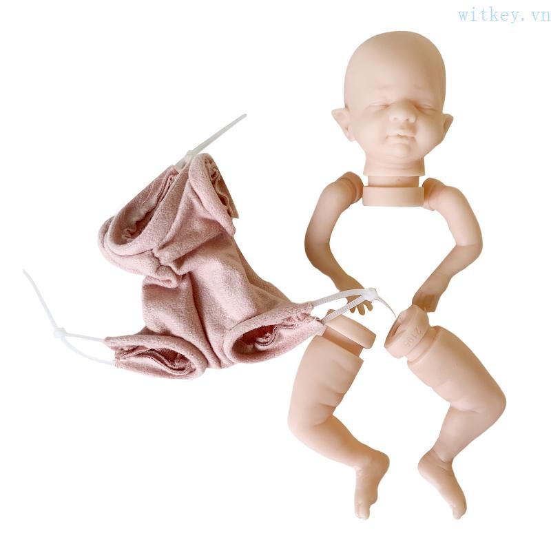 Bộ Phụ Kiện Đồ Chơi Búp Bê Sơ Sinh Bằng Silicone DIY Không Sơn