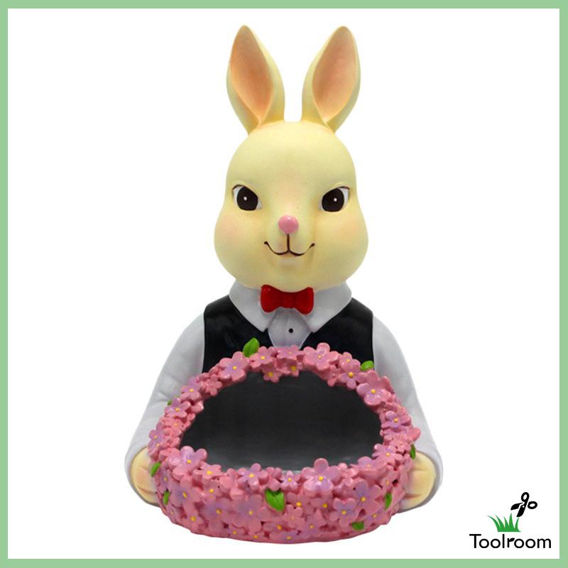 Khay Đựng Trang Sức Hình Thỏ Bằng Nhựa Resin Hiện Đại Cho Phòng Khách / Văn Phòng