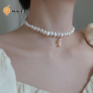 MKEB Dây chuyền ngọc trai giả phong cách thanh lịch cho nữ