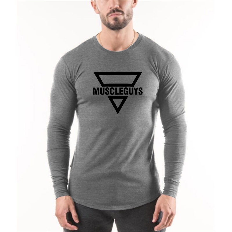 Áo Thun Cotton Nam Dài Tay Ôm Body Mới