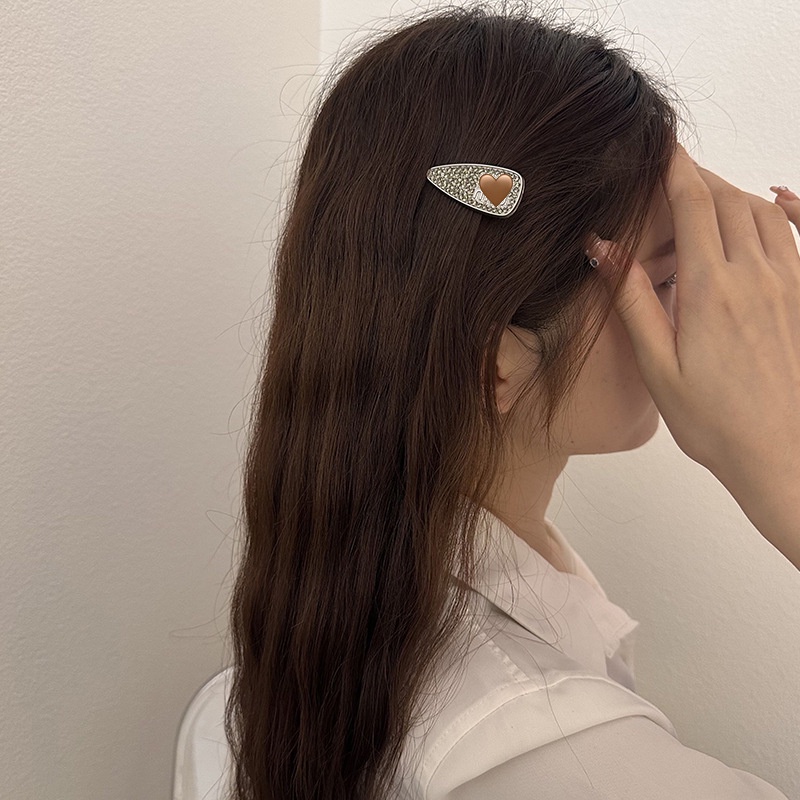 Kẹp Tóc Mỏ Vịt Nhỏ Đính Đá Kim Cương Toàn Diện Phong Cách Hàn Quốc Tinh Tế Cho Nữ