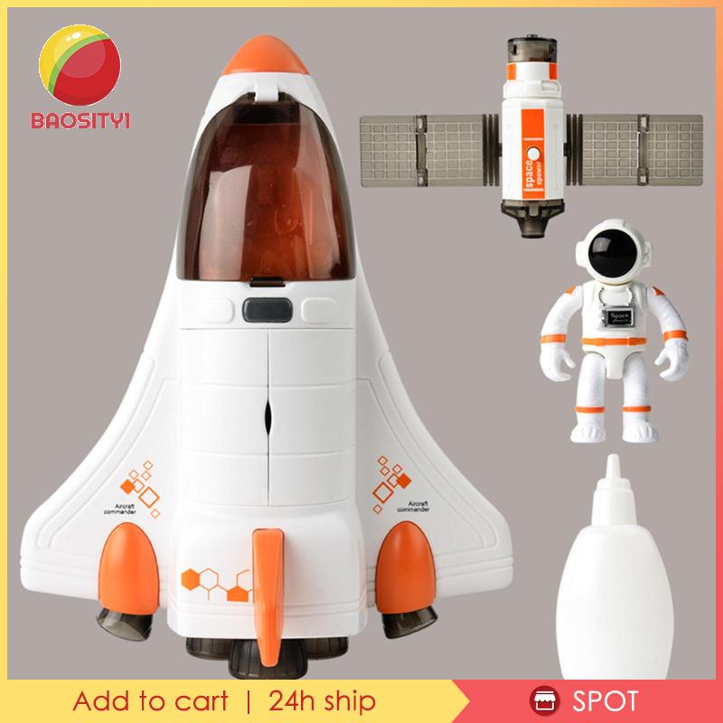 [Baosity1] Đồ Chơi Tên Lửa Tàu Con Thoi Với Mô Hình Phi Hành Gia Không Gian Cho Bé Trai Bé Gái