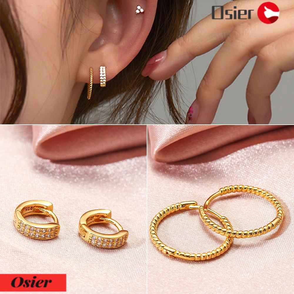 Bông Tai Dạng Vòng Tròn Thời Trang Tinh Tế 1 Cái Cho Nữ