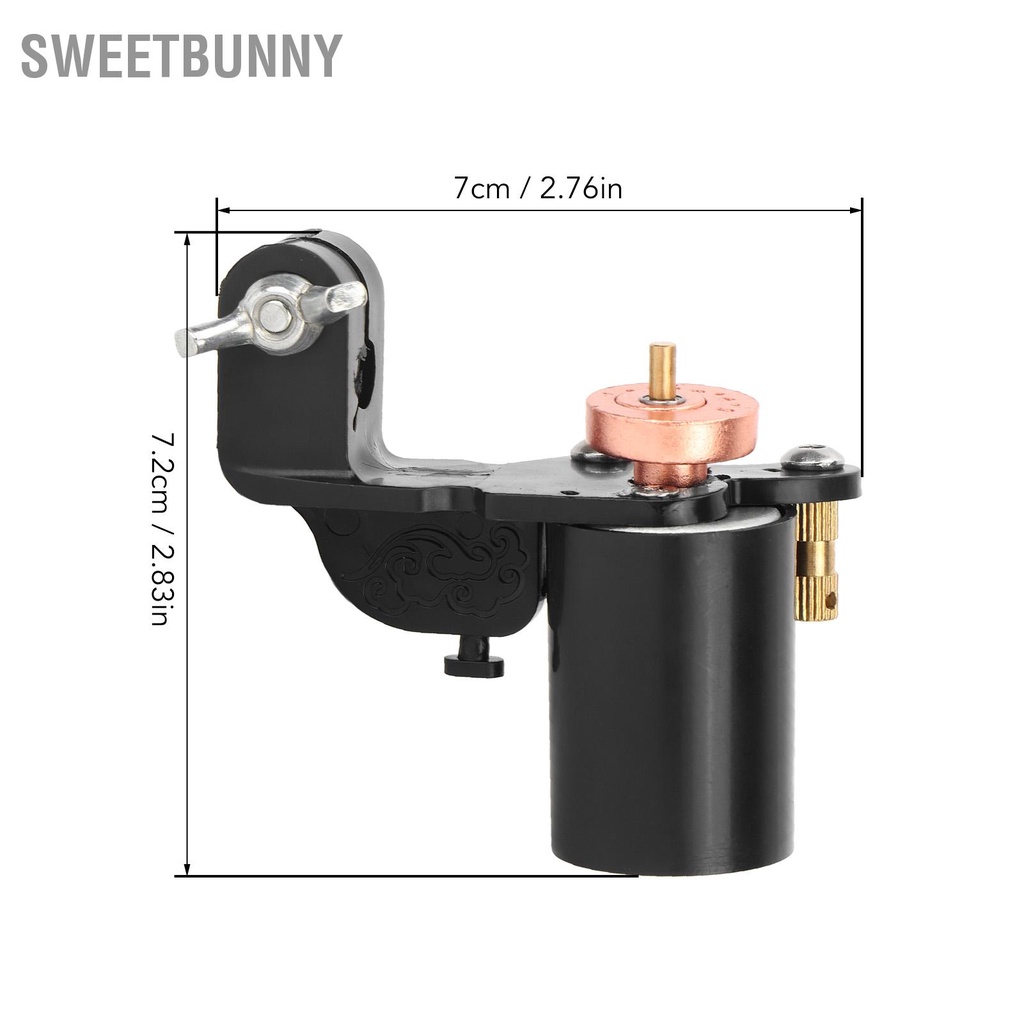 SweetBunny Hình Xăm Súng Động Cơ Đen Vòng Bi Bánh Xe Lập Dị Xoay Cho Lớp Lót Shader