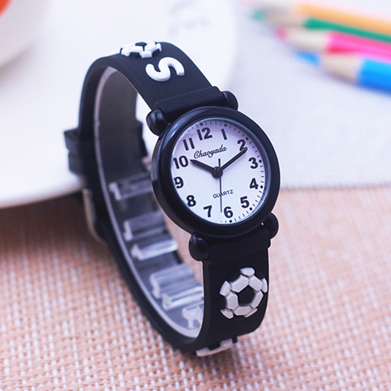 Đồng Hồ Quartz Dây Silicone Cho Học Sinh