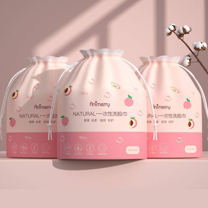 Bông khô lau mặt Animerry cuộn 40 khăn siêu mềm, thấm hút tốt - Ohesi