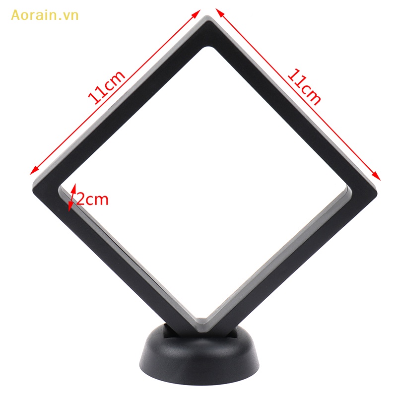 Khung Trưng Bày Trang Sức Hình Vuông 3D Kèm Giá Đỡ Tiện Lợi