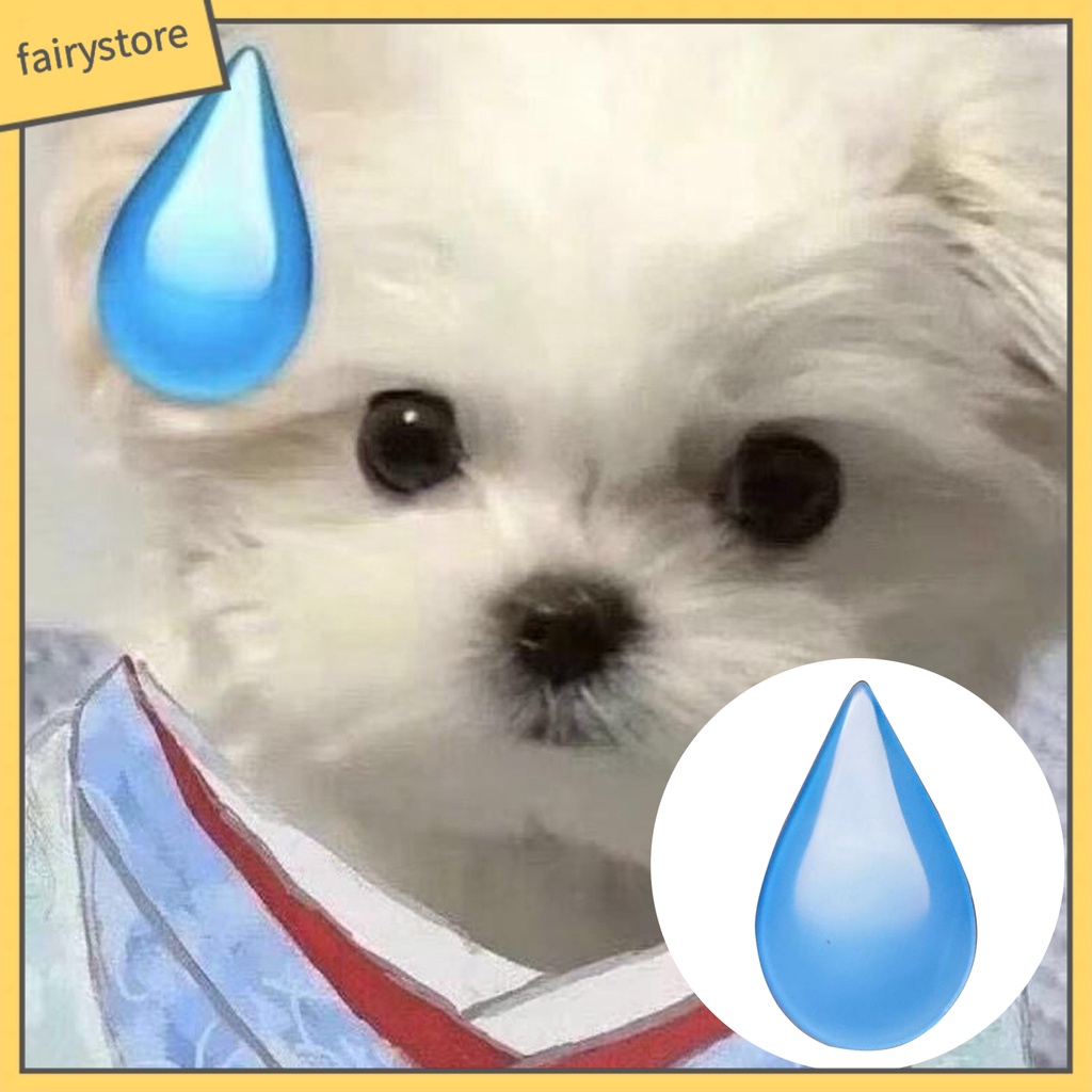 Kẹp Tóc Hình Giọt Nước Bằng Acrylic Dễ Thương Cho Bé Gái