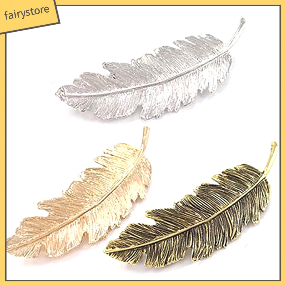 Set 3 Kẹp Tóc Hình Chiếc Lá Phong Cách Vintage