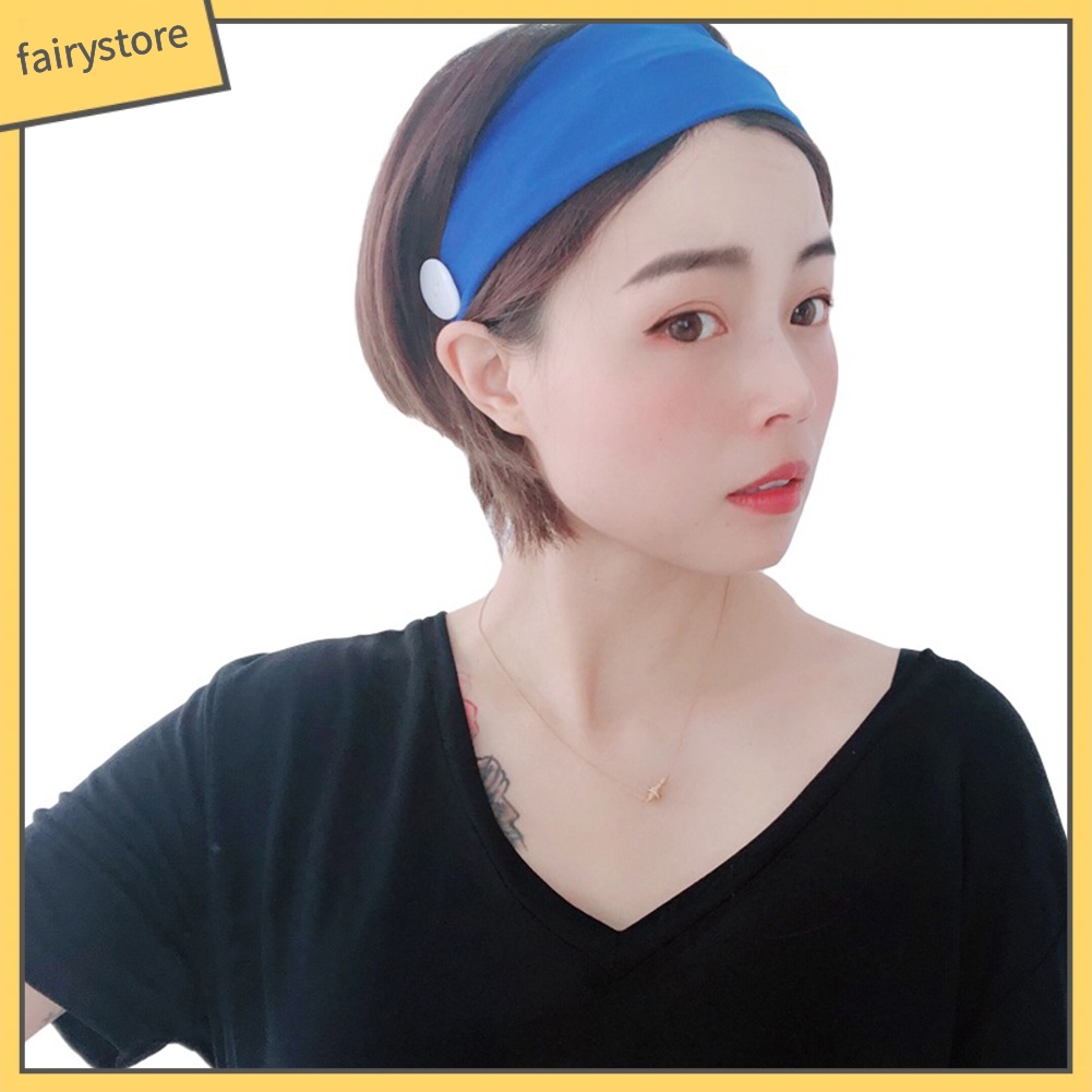 Băng Đô Cài Tóc Co Giãn Thấm Hút Mồ Hôi Bảo Vệ Tai Cho Nữ