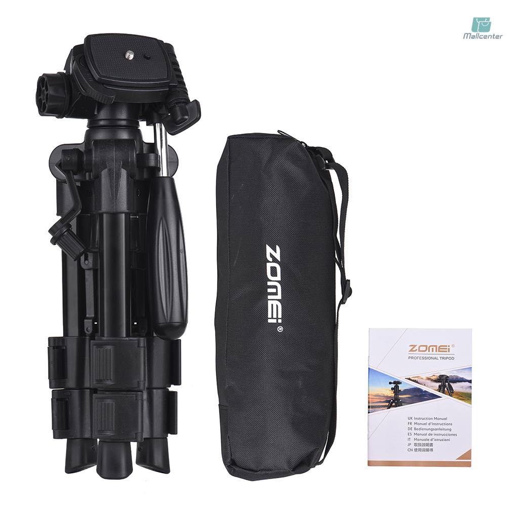 ZOMEI Q100 20inch Tabletop Folding Tripod with Quick Release Plate Storage Bag Black