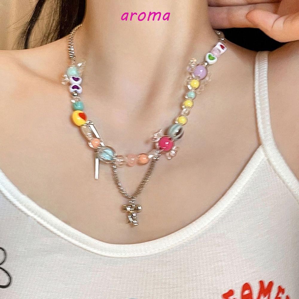 Vòng Tay Chuỗi Hạt Resin Hình Hoa Màu Sắc Ngọt Ngào Thời Trang Cho Nữ