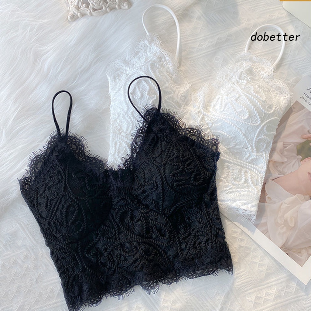 Áo Lót Crop Top Hai Dây Cổ Chữ V Màu Sắc Đơn Giản Cho Nữ