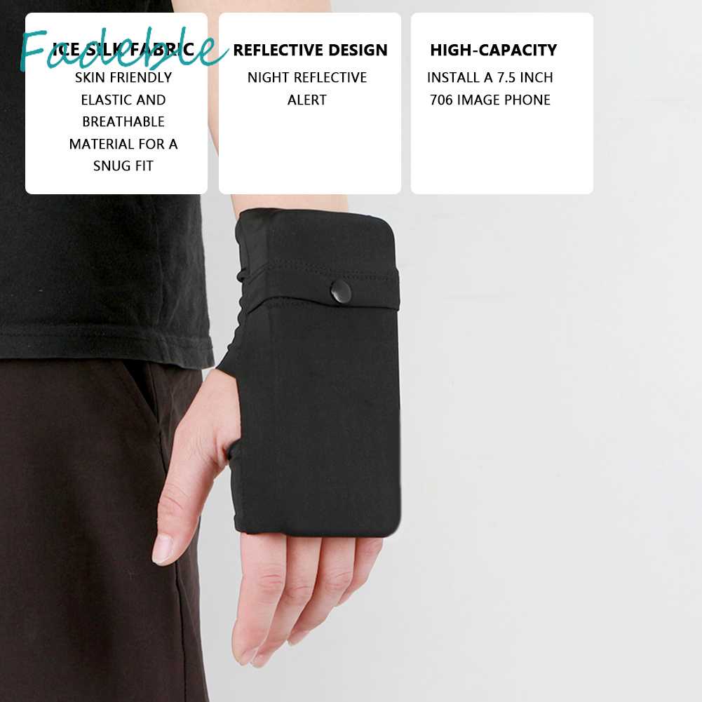 Túi Đựng Điện Thoại Đeo Cánh Tay Co Giãn Thoáng Khí Chống Trộm Khi Chơi Thể Thao Ngoài Trời