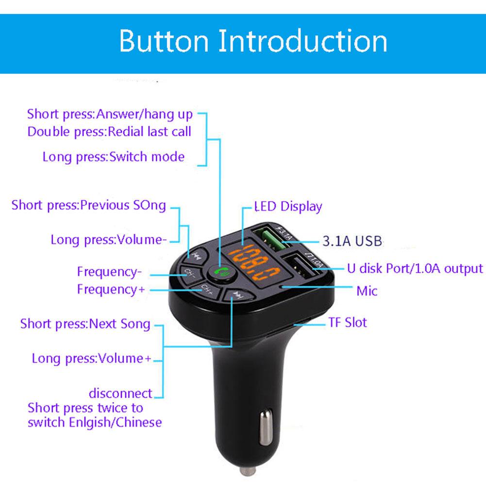 Tẩu Sạc Nhanh Không Dây Hai Cổng USB Cho Xe Hơi U4W0