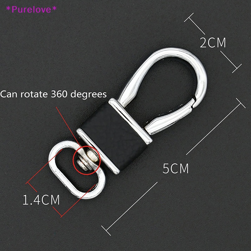 Móc Chìa Khóa Bằng Da Và Kim Loại Thời Trang Mới