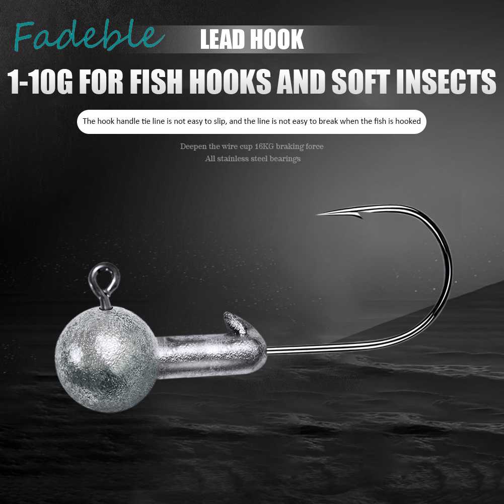 Set 10 Mồi Giả Nhử Cá Đầu Tròn Mềm Mại