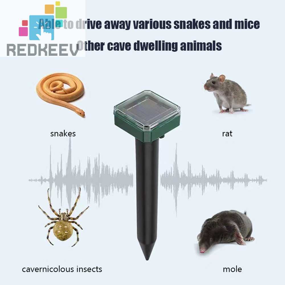 Set 4 Dụng Cụ Đuổi Côn Trùng Động Vật Gây Hại Sử Dụng Năng Lượng Mặt Trời
