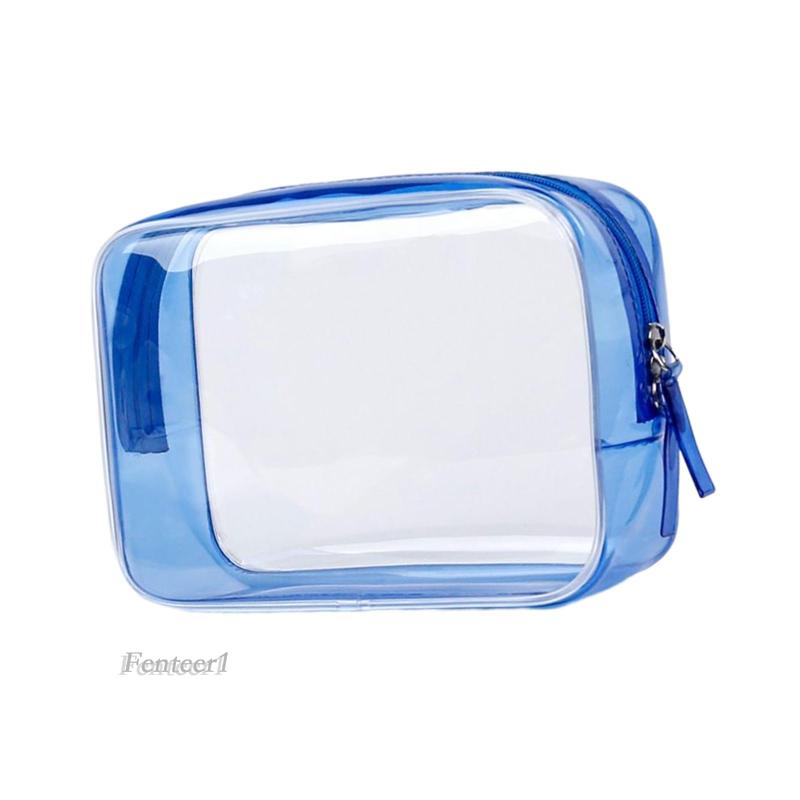 Túi Đựng Mỹ Phẩm Fenteer1 Màu Trong Suốt Tiện Dụng Cho Nữ