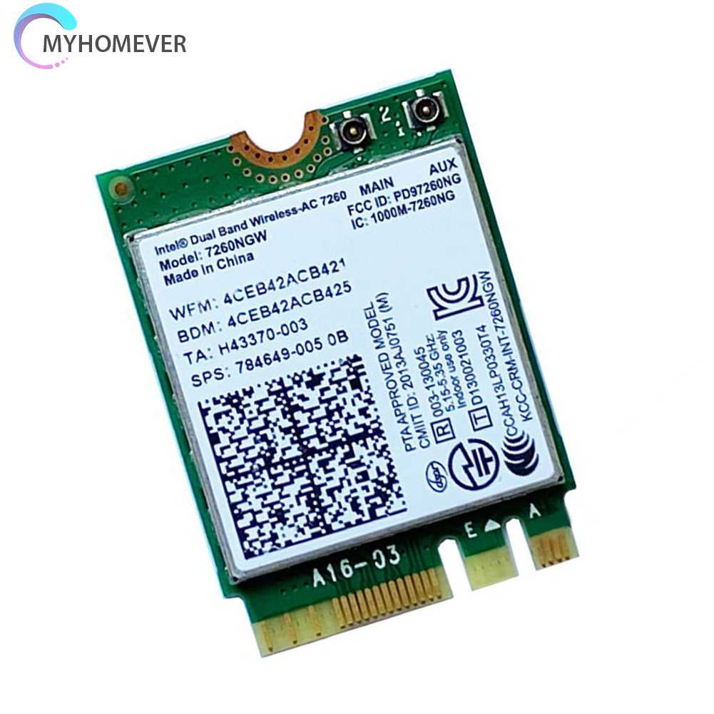 Thẻ Mạng Không Dây Bluetooth 1200M NGFF M.2 2.4G 5G