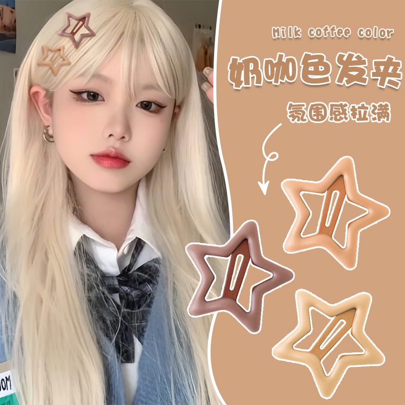 Kẹp Tóc Bb Hình Ngôi Sao dopamine y2k Dễ Thương Cho Nữ