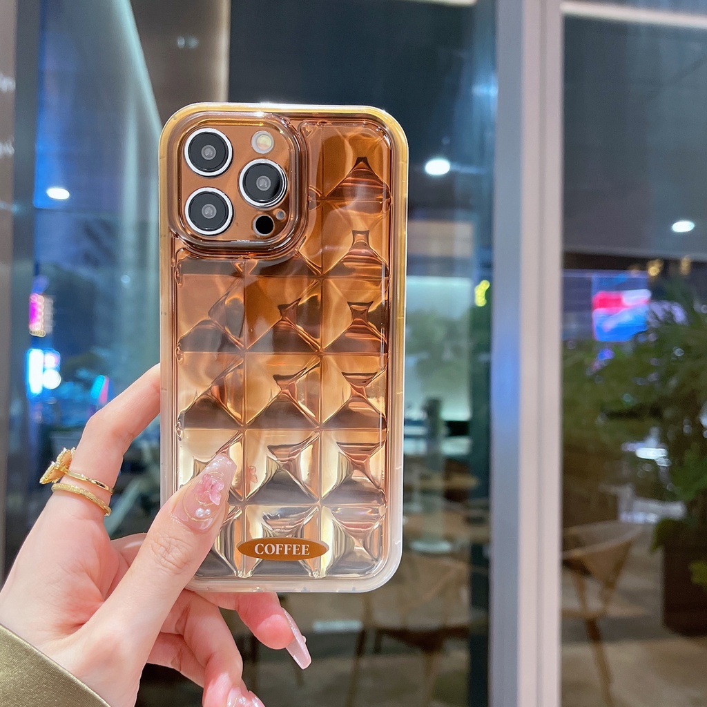 Ốp Điện Thoại Tpu Dẻo Màu Trà Xanh / Bạc Độc Đáo Chống Sốc Cho iPhone 12 13 14 Pro Max