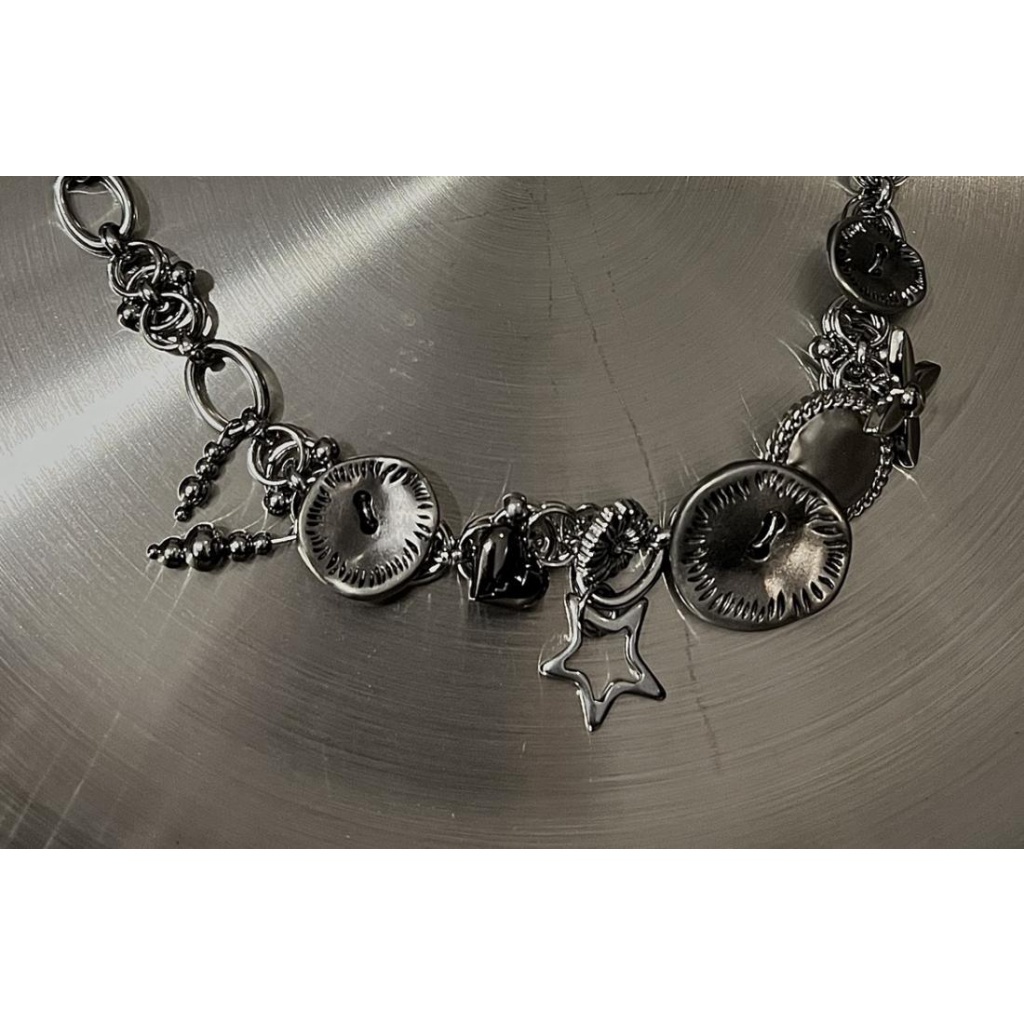 Vòng Cổ Choker Kim Loại Thời Trang Thu Đông Cho Cặp Đôi