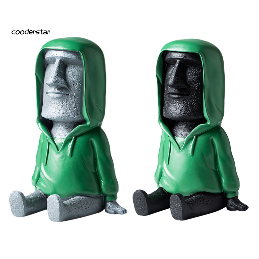 Giá Đỡ Điện Thoại Để Bàn Hình Tượng Đá Moai Phong Cách Retro